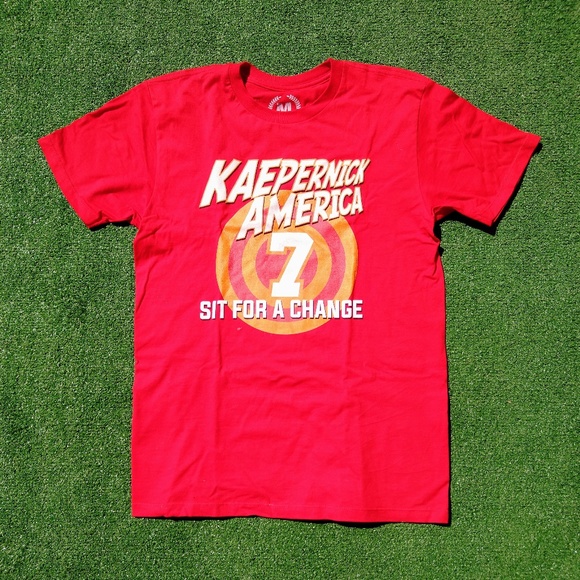 Colin Kaepernick #7 Social Justice San Francisco 49ers Bullseye Shirt New - Picture 1 of 2